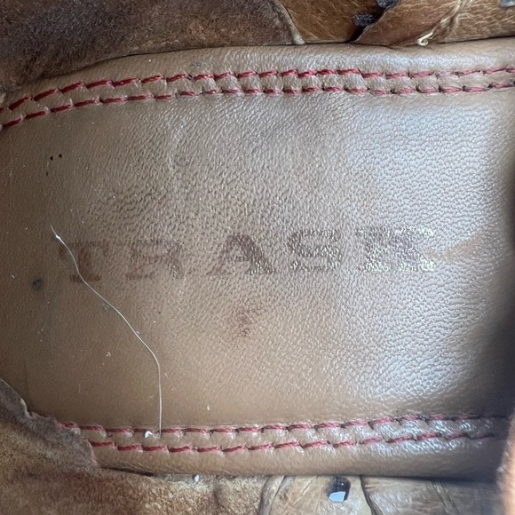 Trask Brown Perforated Lace Up Loafers Size 7 1/2 Women's - Picture 2 of 10